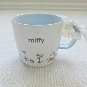 Miffy & Friends Blue White Large Ceramic Mug Coffee Cup Magenta